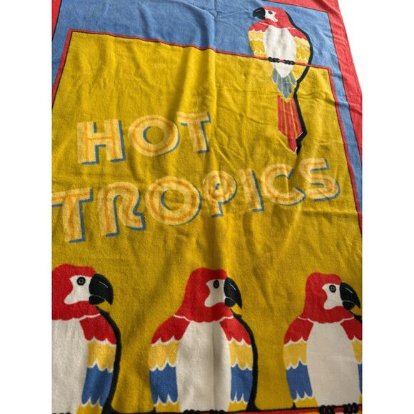 Gramercy Brastex Beach Towel Colorful HOT TROPICS Parrot Jimmy Buffett Vintage - Picture 3 of 7